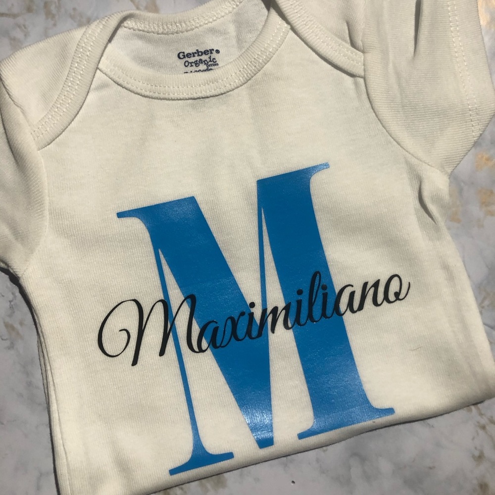 Baby onesies personalized